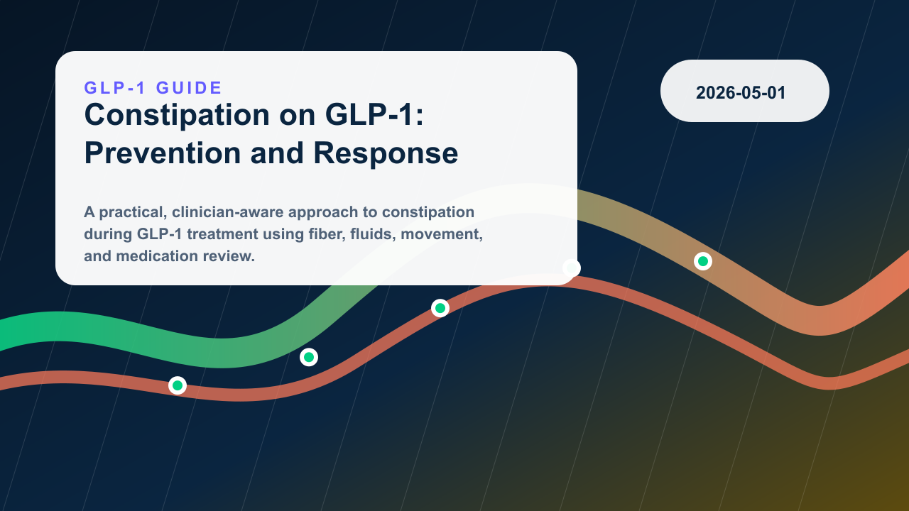 Constipation on GLP-1 Therapy: Prevention and Response editorial illustration