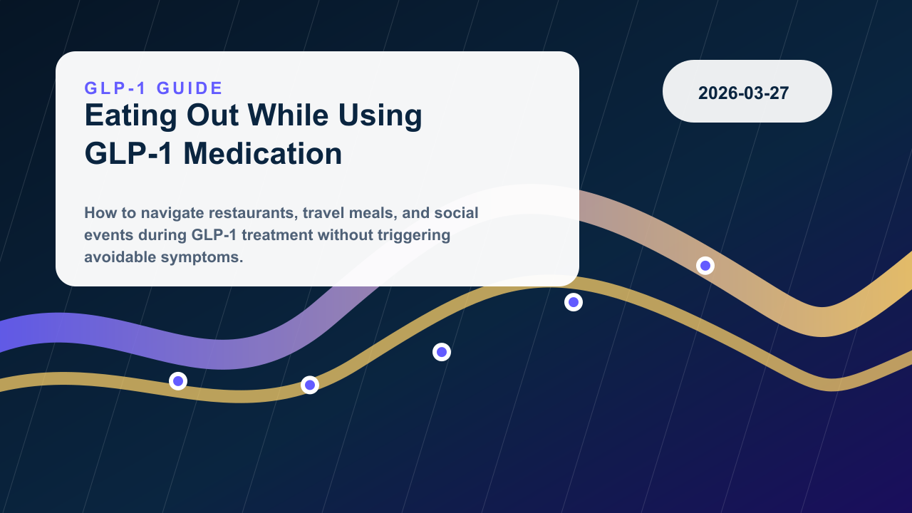 Eating Out While Using GLP-1 Medication editorial illustration