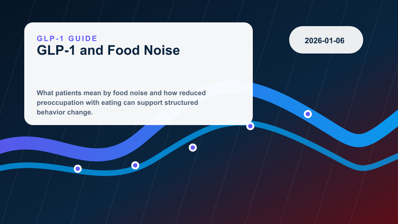 GLP-1 Medications and Food Noise editorial illustration