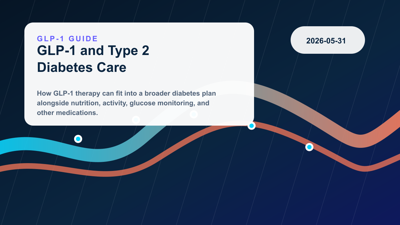 GLP-1 Medications and Type 2 Diabetes Care editorial illustration