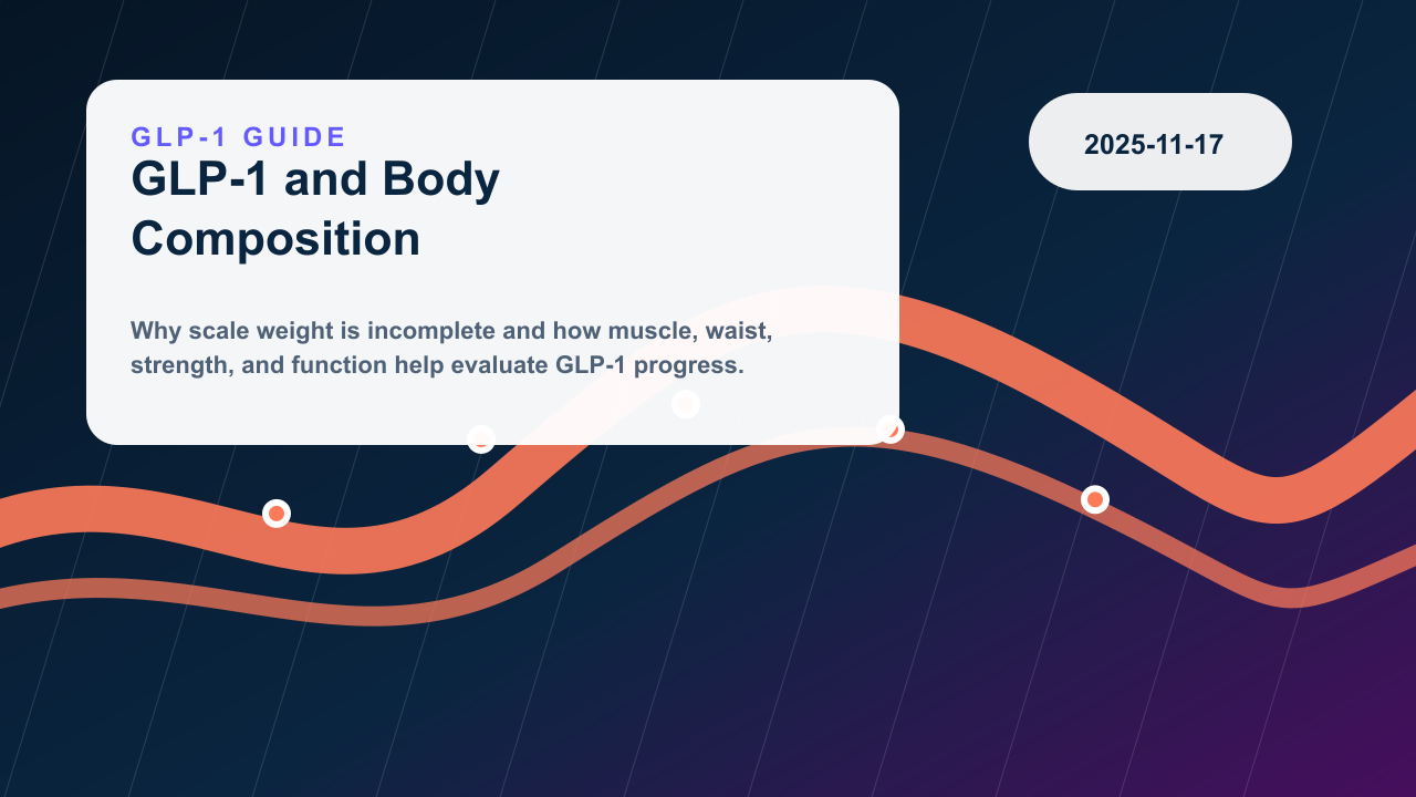 GLP-1 Therapy and Body Composition editorial illustration