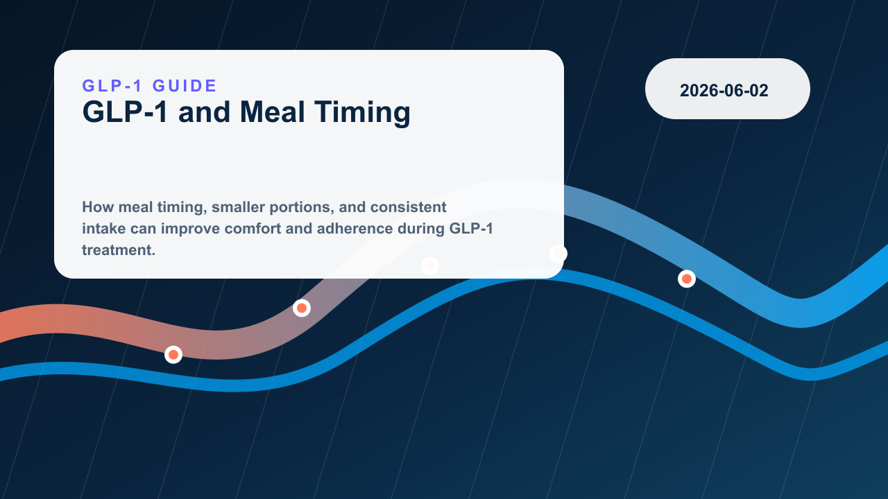 GLP-1 Therapy and Meal Timing editorial illustration
