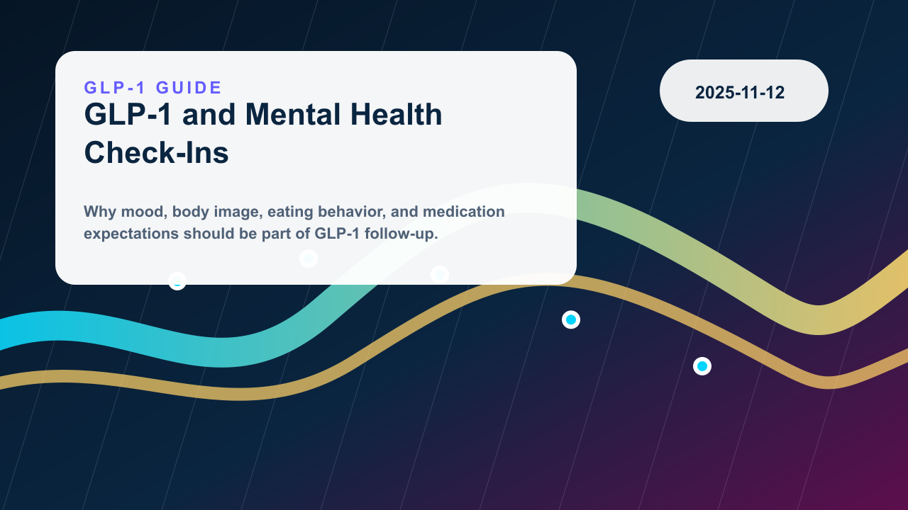 GLP-1 Therapy and Mental Health Check-Ins editorial illustration