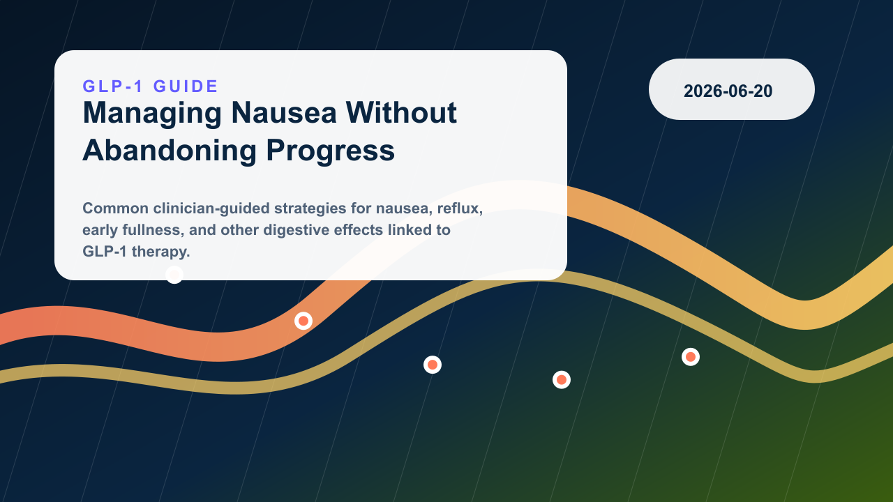 Managing Nausea Without Abandoning Progress editorial illustration