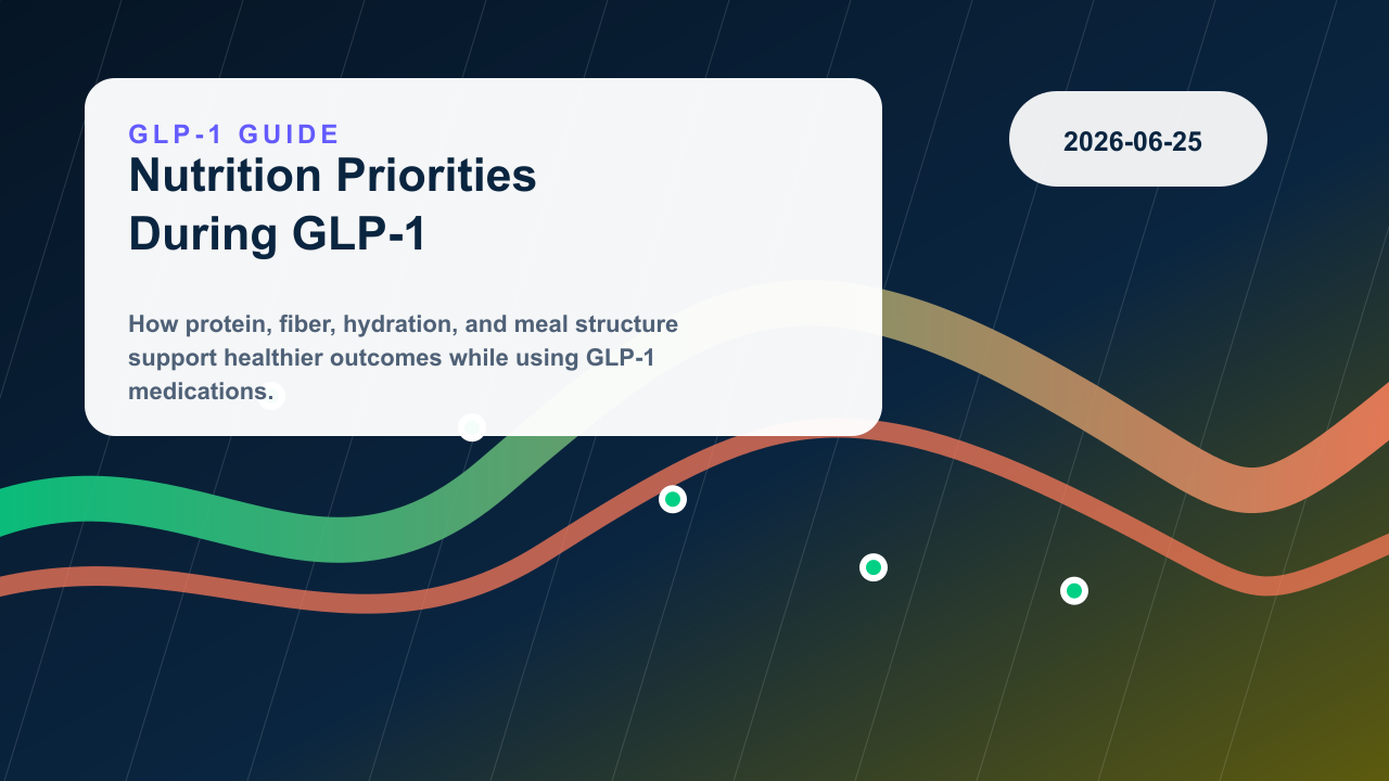 Nutrition Priorities During GLP-1 Treatment editorial illustration