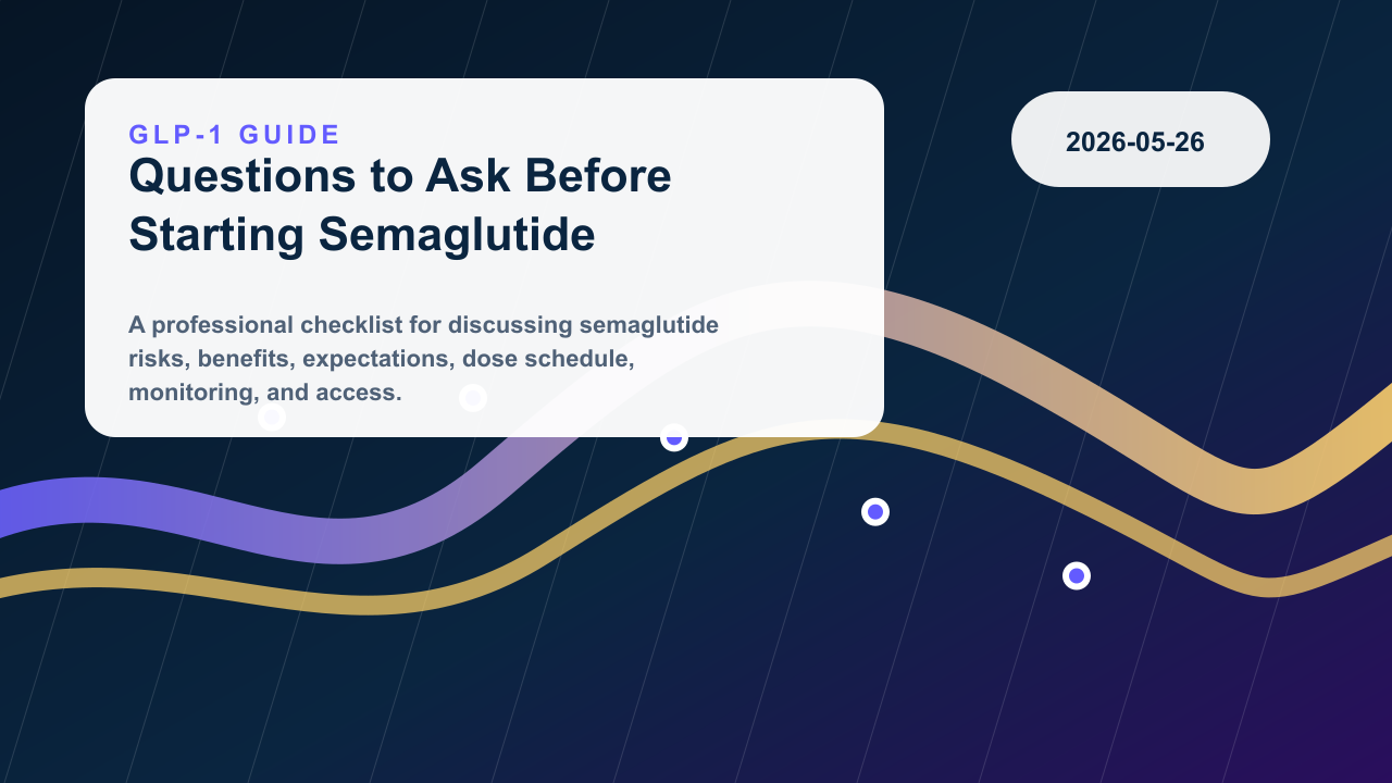 Questions to Ask Before Starting Semaglutide editorial illustration