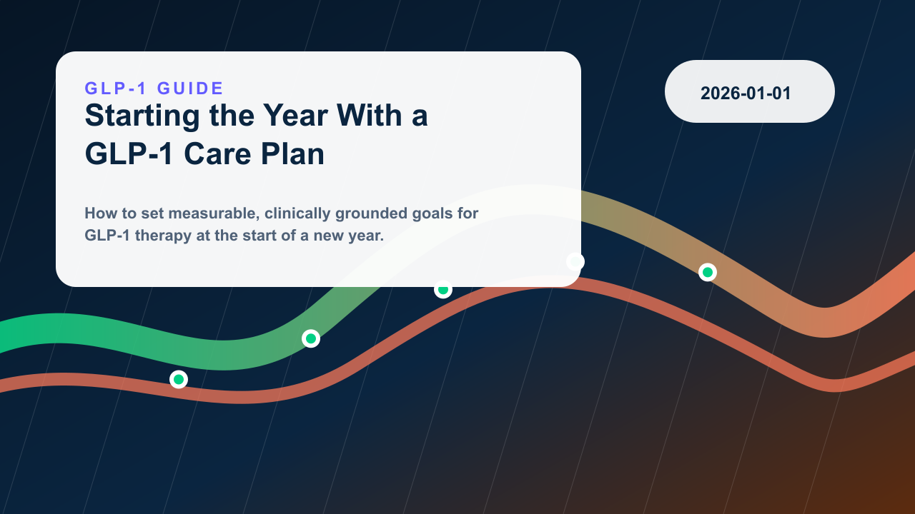 Starting the Year With a GLP-1 Care Plan editorial illustration