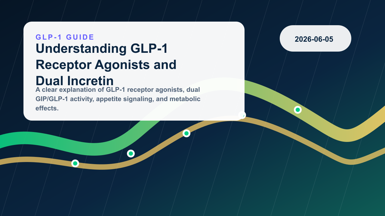 Understanding GLP-1 Receptor Agonists and Dual Incretin Therapy editorial illustration